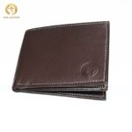 Men's Plain Brown Leather Wallet