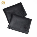 Plain Black Men's Leather Wallet
