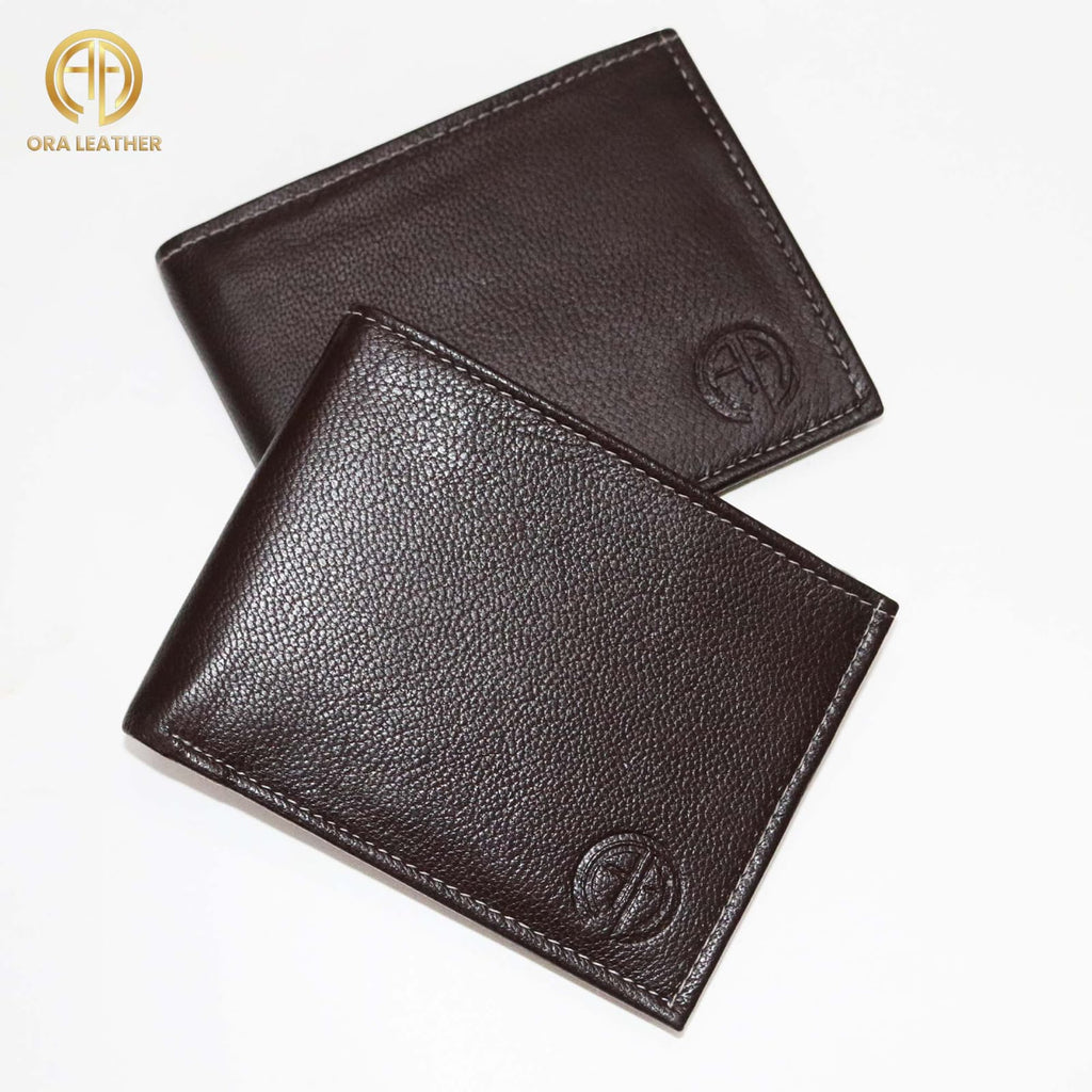 Men's Plain Brown Leather Wallet